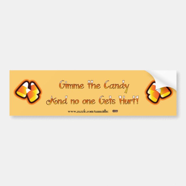 Gimme the Candy Bumper Sticker (Front)