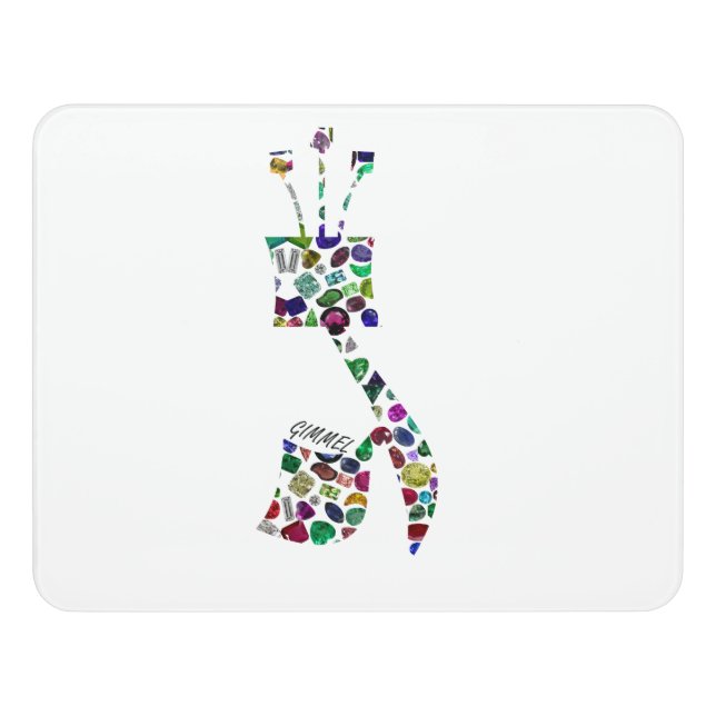 Gimmel - Hebrew Letter Door Sign (Contemporary Front)