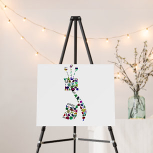 Gimmel - Hebrew Letter Foam Board