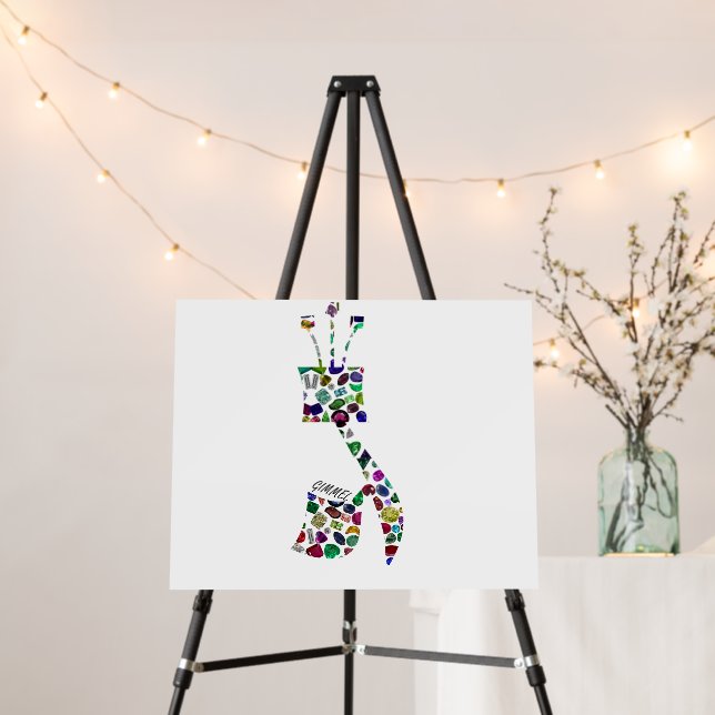 Gimmel - Hebrew Letter Foam Board (In Situ (Stand))