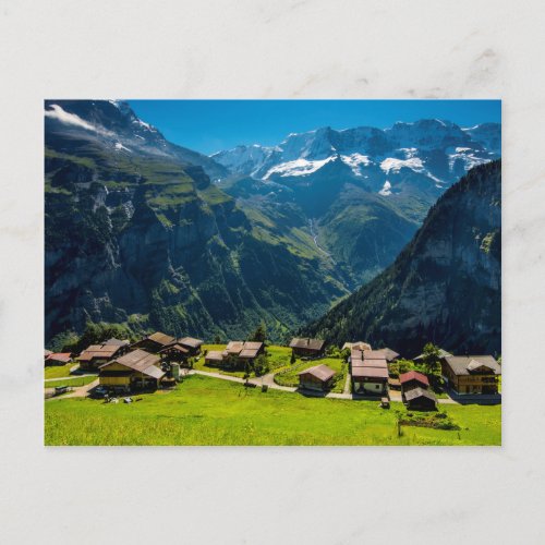 Gimmelwald In Swiss Alps _ Switzerland Postcard