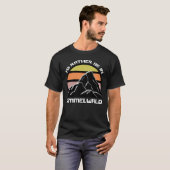 Gimmelwald Swiss Vintage Sunset Mountain T-Shirt (Front Full)