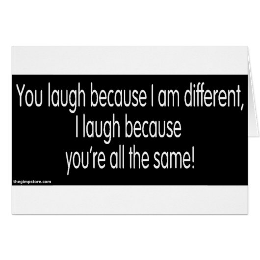 gimp humor cards (Front Horizontal)
