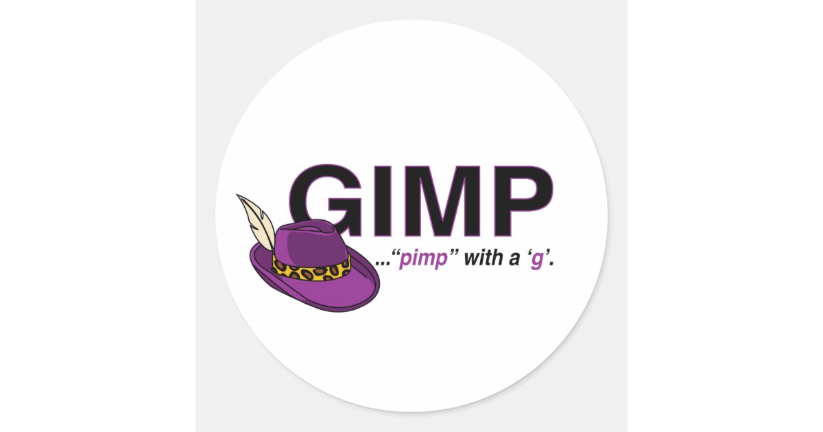 Gimp Pimp Stickers | Zazzle
