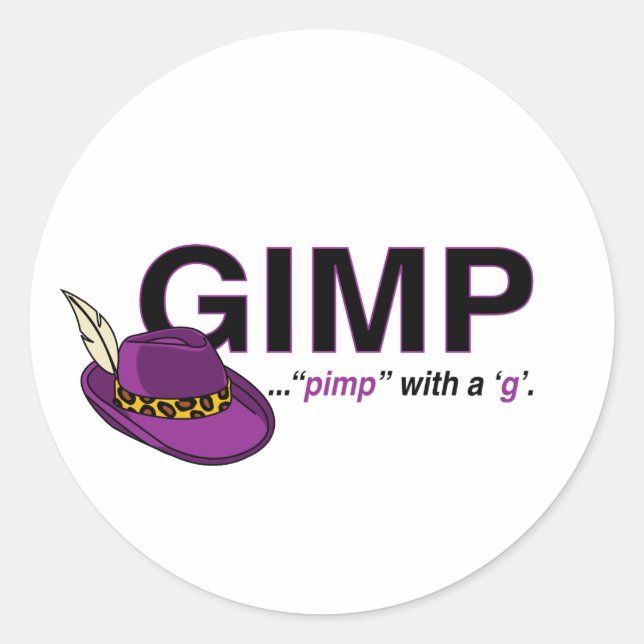 Gimp Pimp Stickers (Front)