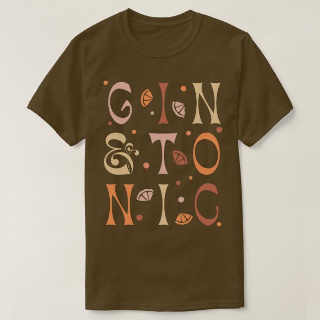 Gin amp Tonic T-Shirt (Design Front)