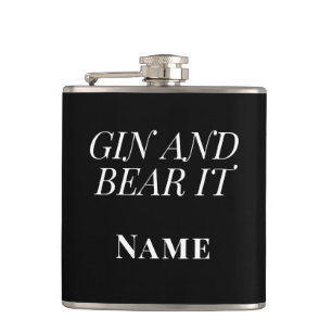 Gin and Bear It – Personalised Funny Gin Flask
