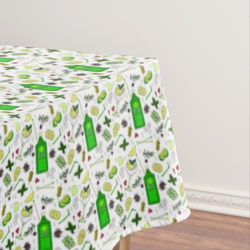 Gin and Tonic Cocktail Glasses Cocktail Party Tablecloth