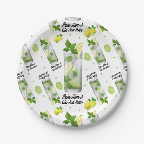 Gin And Tonic Custom Paper Plates 7