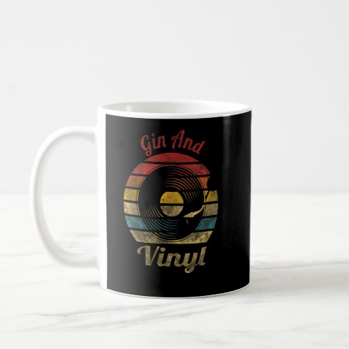Gin and Vinyl Retro Record Vintage Music 1  Coffee Mug