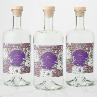 Gin Dotted bottle Liquor Bottle Label