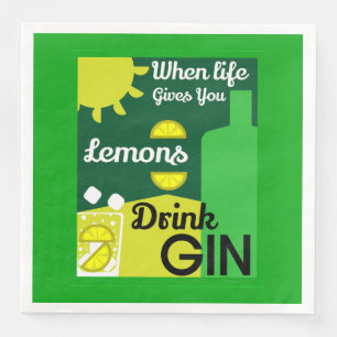 Gin Drinkers Love Gin Home Decor Bars Servin Paper Dinner Napkins