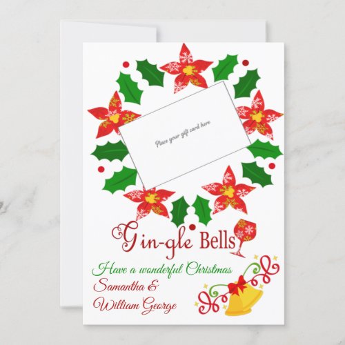 Gin_gle Bells Holiday Gift Card Holder