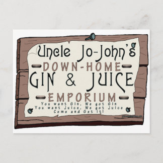 GIN & JUICE POSTCARD