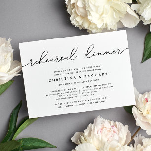 Gin Lane Rehearsal Dinner Invitation