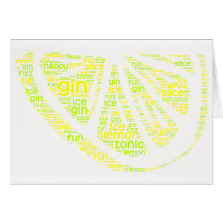 Gin Lemon Slice Cards