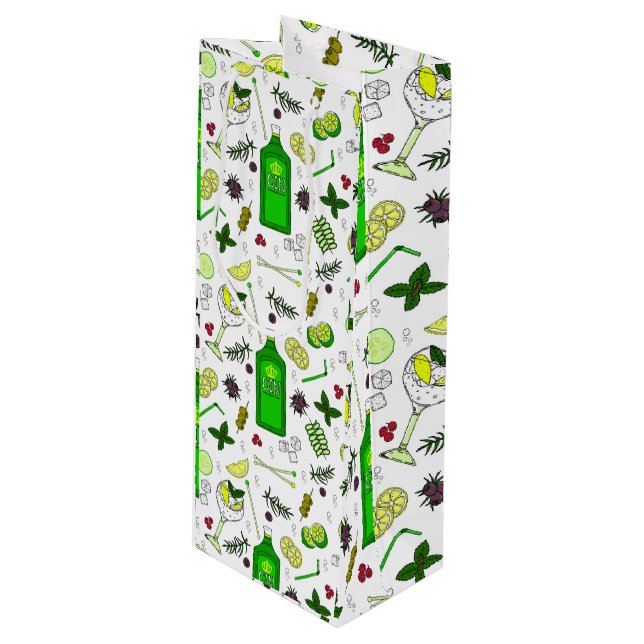 Gin Lover Gin Tonic Cocktail Party Bottle Bag (Front Angled)