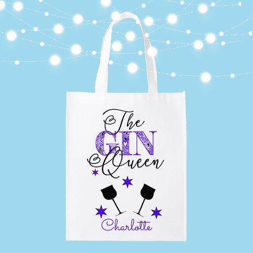 Gin Queen Stylish  Grocery Bag