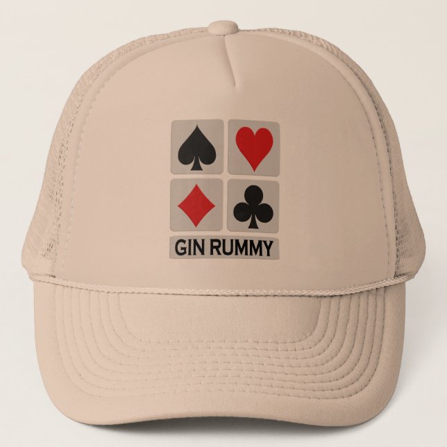 Gin Rummy hat - choose color (Front)