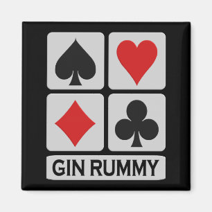 Gin Rummy magnet