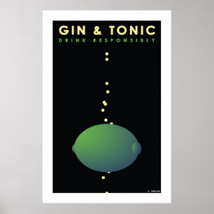 Gin & Tonic (Large Archival Paper Poster) Poster