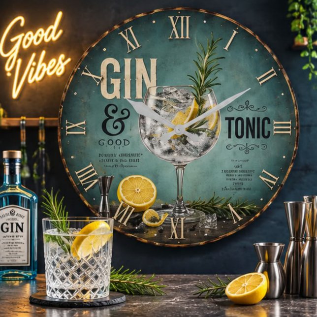 Gin & Tonic Large Clock (Creator Uploaded)