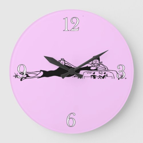 Gina Diva Leisure Queen Line_art Adult Toon Clock