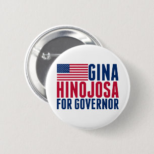 Gina Hinojosa for Governor 2026 Texas Election Button
