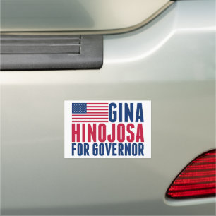 Gina Hinojosa for Governor 2026 Texas Election Car Magnet