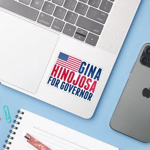 Gina Hinojosa for Governor Texas Election Laptop Sticker