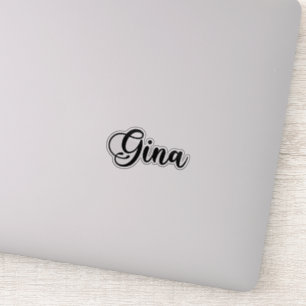 Gina Name - Handwritten Calligraphy Sticker