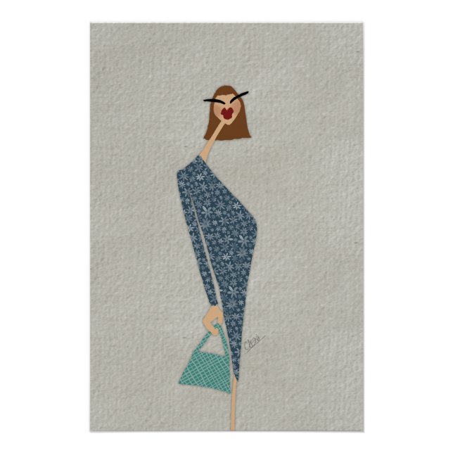 Ginette en promenade Fashion  Poster (Front)