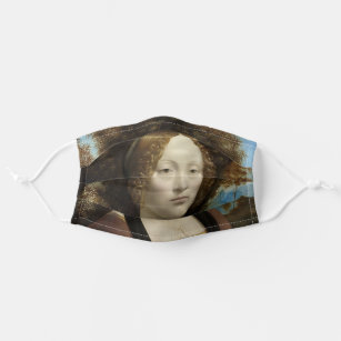 Ginevra de' Benci by Leonardo Da Vinci Adult Cloth Face Mask