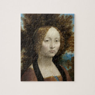 Ginevra de' Benci by Leonardo Da Vinci Jigsaw Puzzle