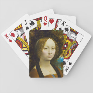Ginevra de' Benci by Leonardo da Vinci Playing Cards