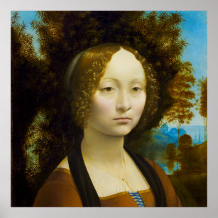 Ginevra de' Benci by Leonardo da Vinci Poster