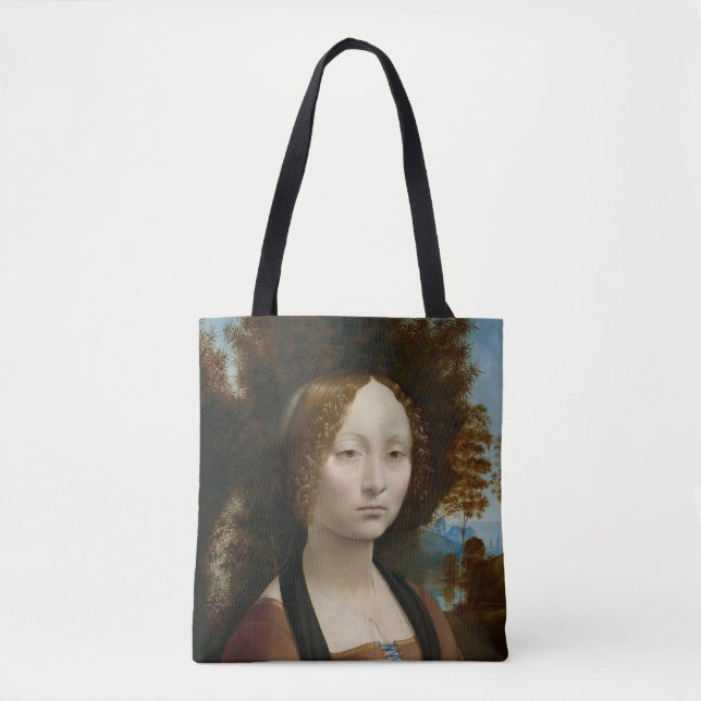 Ginevra de Benci by Leonardo da Vinci Tote Bag (Front)