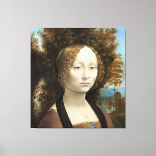 Ginevra de' Benci Leonardo da Vinci Canvas Print