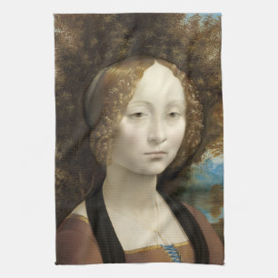 Ginevra de' Benci Leonardo da Vinci    Kitchen Towel