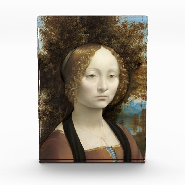 Ginevra de' Benci Leonardo da Vinci  Photo Block (Front)