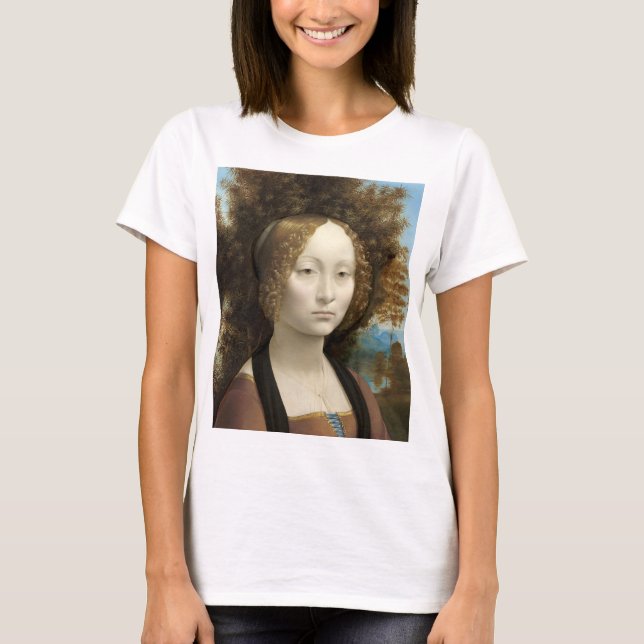 Ginevra de' Benci Leonardo da Vinci     T-Shirt (Front)