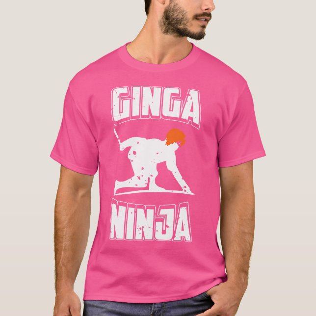 Ginga Ninja Funny Ginga Player Humorous Martial Ar T-Shirt (Front)