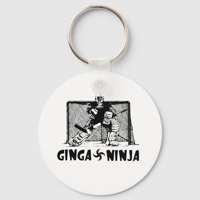 Ginga Ninja - Hockey Goalie Keychain (Front)