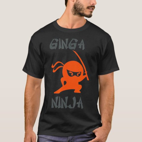 Ginga Ninja  Mens Funny Redhead Ginger Novelty T_Shirt