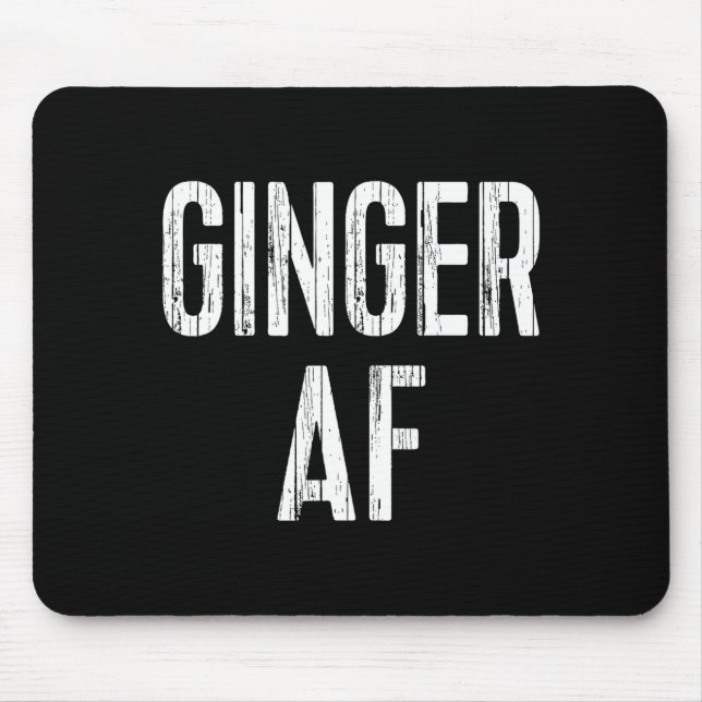 Ginger Af Shirt Irish Men Women St Patricks Day  Mouse Pad (Front)