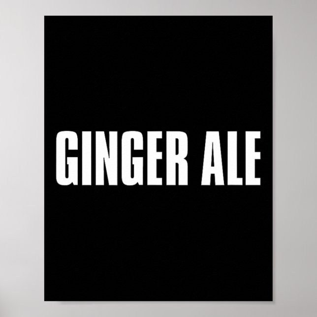 Ginger Ale Thanksgiving Costume Funny Drinks And B Poster (Front)