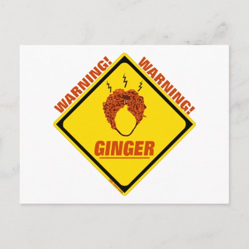 Ginger Alert Postcard