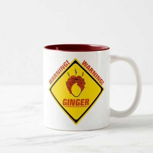 Ginger Alert Two_Tone Coffee Mug