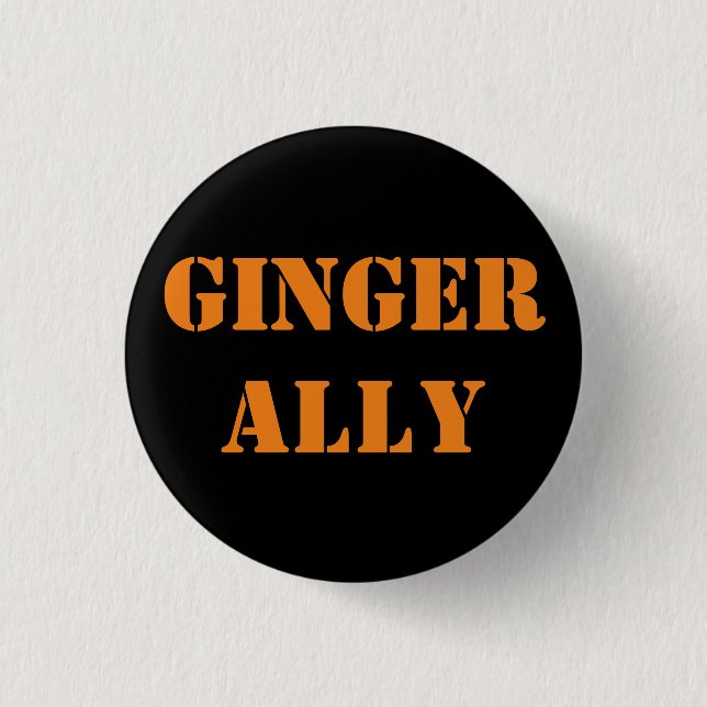 Ginger Ally 3 Cm Round Badge Button (Front)