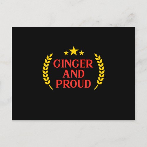 Ginger And Proud Redhead Red Hair Redheads Gift Postcard